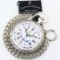 Like-new Swiss open-face quartz pocket watch