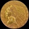 1909 U.S. $5 Indian head gold