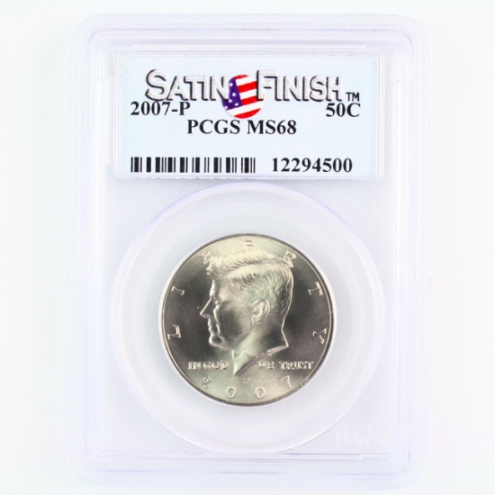 Certified 2007-P U.S. Kennedy half dollar
