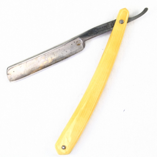 Antique Louper "42 Congress" Solingen steel straight razor