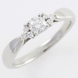 Authentic estate Tiffany & Co. .950 platinum diamond ring