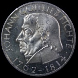 1964-J German Federal Republic silver commemorative 5 mark
