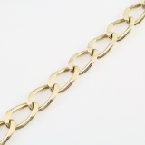 Estate 14K yellow gold curb link bracelet