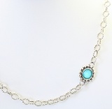 Estate Lagos sterling silver crystal quartz doublet necklace with tag