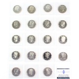 Continuous run of 19 proof U.S. Kennedy half dollars from 1986-S to 2004-S