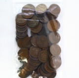 Lot of 100 average circulated U.S. Indian head cents