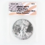 Certified 2011(-S) U.S. American Eagle silver dollar