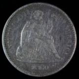 1860 U.S. half dime graded fine