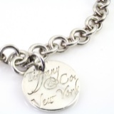 Authentic estate Tiffany & Co. sterling silver New York Notes charm bracelet