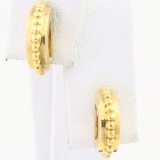 Pair of estate Jabel 18K yellow gold stud earrings