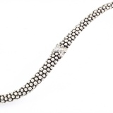 Estate Lagos sterling silver diamond bracelet