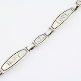 Estate James Avery sterling silver “FAITH HOPE LOVE” bracelet