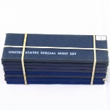 Lot of 8 1966 & 1967 U.S. uncirculated special mint sets