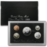 1995 5-piece U.S. silver proof set