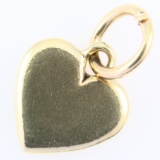 Estate James Avery 14K yellow gold heart charm