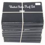 Lot of 7 1980 & 1981 U.S. proof sets