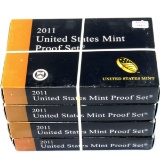 Lot of 4 2011 U.S. proof sets