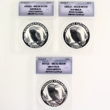Investor's lot of 3 certified 2012-P Australia $1 silver Kookaburras