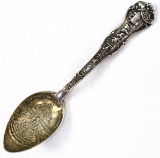 1903 sterling silver Louisiana Purchase Exposition Festival Hall & Cascades commemorative spoon