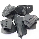 Lot of 5 estate pistol holsters of various styles, types & brands