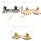 Lot of 3 pair of like-new Kendra Scott earrings on the cards