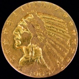 1909 U.S. $5 Indian head gold