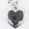 Estate James Avery sterling silver heart charm necklace