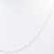 Estate 14K white gold adjustable cable chain