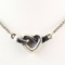 Estate James Avery silver heart knot necklace with wheat chain