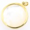 Authentic estate Ippolita 18K yellow gold mother-of-pearl Lollipop collection pendant