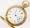 Circa 1888 13-jewel American Watch Company Waltham Model 1872-q Royal grade covered pocket watch