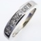 Estate 14K white gold diamond band ring