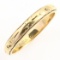 Vintage 14K yellow gold etched band ring