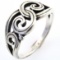 Estate James Avery sterling silver swirl ring
