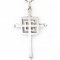 Estate James Avery sterling silver retired “C” cross necklace