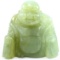 Vintage apple green jade sitting Buddha