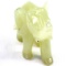 Vintage pale green jade elephant figurine