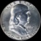 1952-S U.S. Franklin half dollar