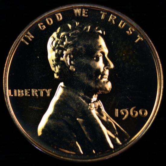 1960 small date U.S. proof Lincoln cent