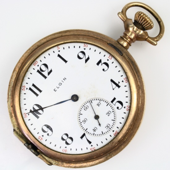 Circa 1914 7-jewel Elgin model 2 grade 301 class 113 covered pocket watch