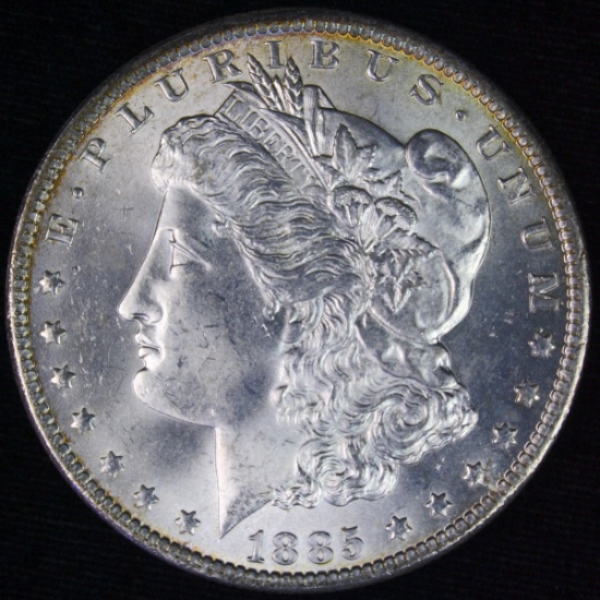 1885-O U.S. Morgan silver dollar