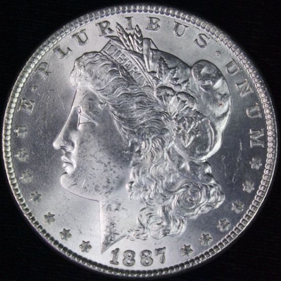 1887 U.S. Morgan silver dollar