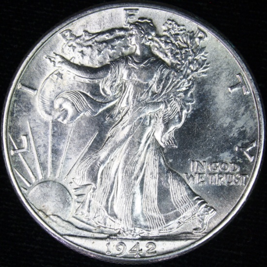 1942 U.S. walking Liberty half dollar