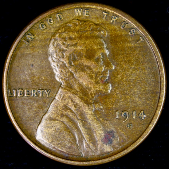 1914-S U.S. Lincoln cent