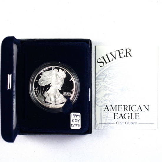 1994 U.S. proof American Eagle silver dollar