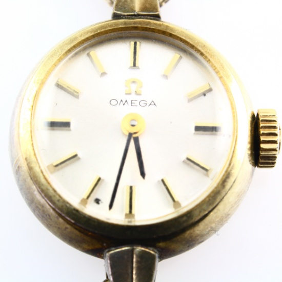Authentic vintage Omega De Ville 14K gold-filled manual-wind lady’s wristwatch