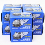 Lot of 200 rounds of new-in-the-box Silver Bear .223 62 grain bimetal PH zinc-plated rifle ammo