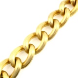 Estate 18K yellow gold link bracelet