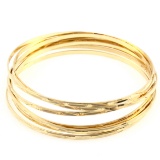 Estate 14K yellow gold bangle bracelet