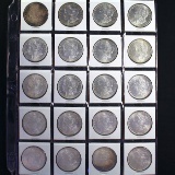 Complete 20-piece roll of uncirculated 1883-O U.S. Morgan silver dollars